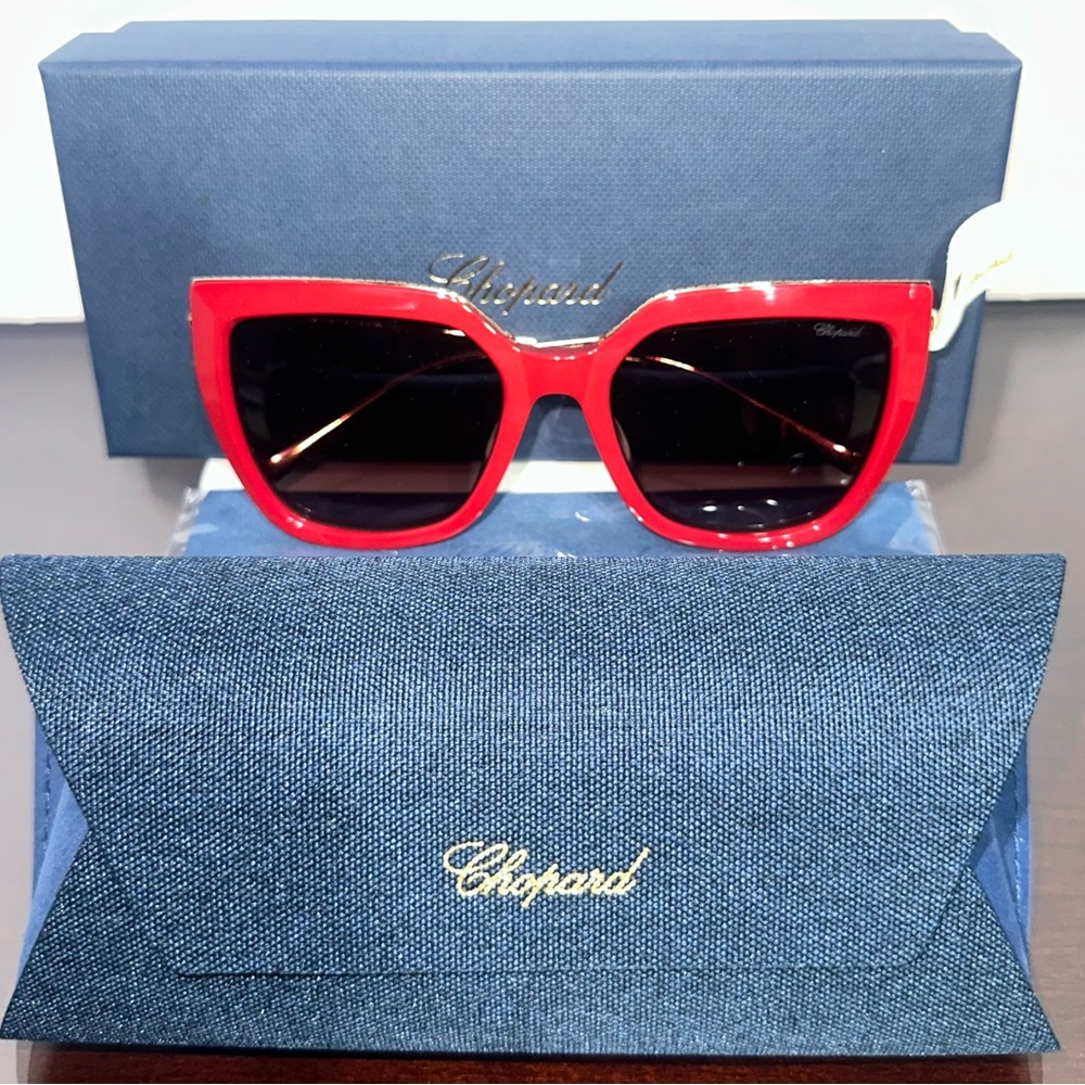 Chopard Sunglasses SCH319M  09LB Red brown Woman - NWOT Full Inclusion
